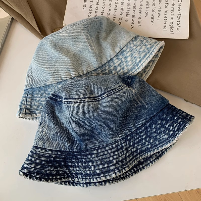 Nón Tai Bèo Denim Vành Rộng Thời Trang Mùa Hè Nhật Bản Dành Cho Nữ