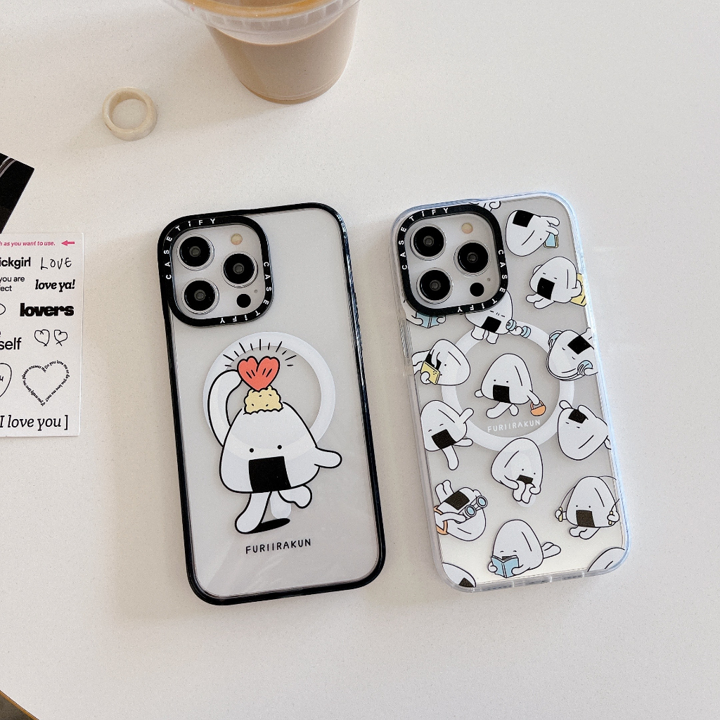 Furiirakun Ốp Điện Thoại acrylic Từ Tính Bảo Vệ Cho iphone 11 12 13 14 15 pro promax