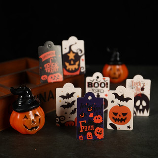 Set 80 nhãn dán trang trí túi kẹo phong cách halloween độc đáo