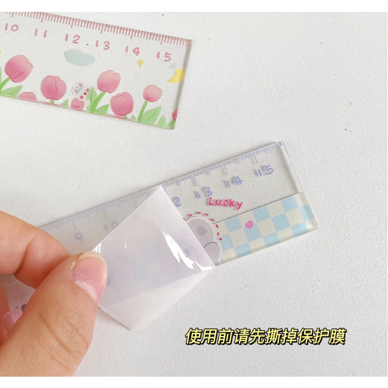 Thước Dây 15cm Họa Tiết Hoạt Hình Phong Cách Mới Dễ Thương Dành Cho Học Sinh / Văn Phòng