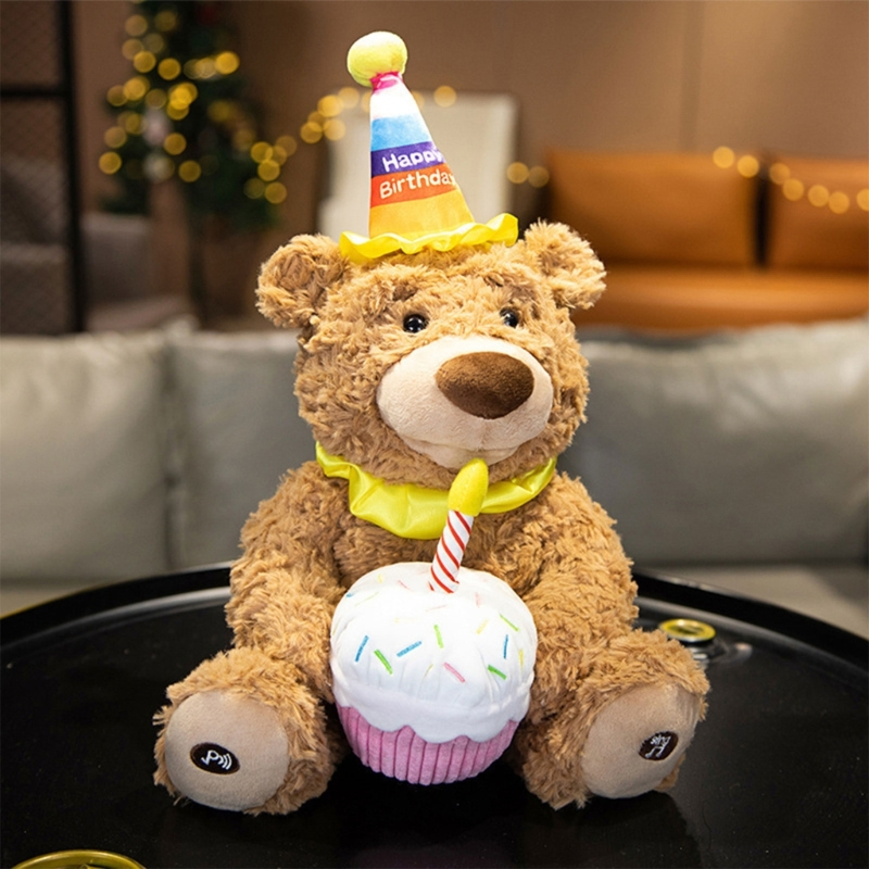Đồ chơi nhồi bông Hình Gấu Teddy Biết Hát Và Hát Xinh Xắn