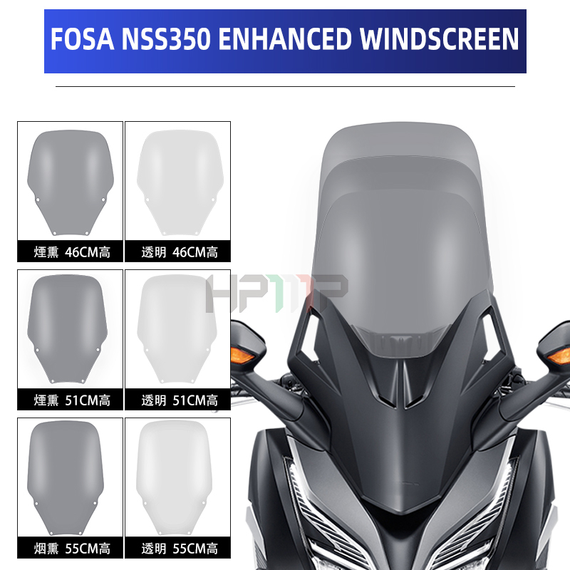 Kính Chắn Gió Mở Rộng Chuyên Dụng Cho Xe Mô Tô HONDA NSS350 Fosa 350 FORZA350