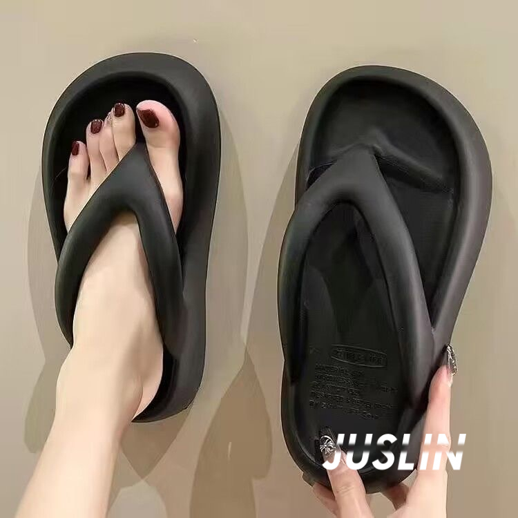 JUSLIN dép dép nữ sandal nữ dép bánh mì nữ dép bánh mì nữ 2023 NEW 062109