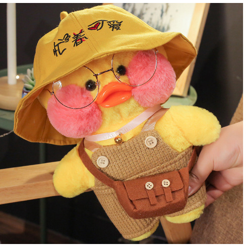 Đồ chơi nhồi bông Hình Vịt Bằng Cotton PP Mềm Mại Trang Trí Nhà Cửa WHYME