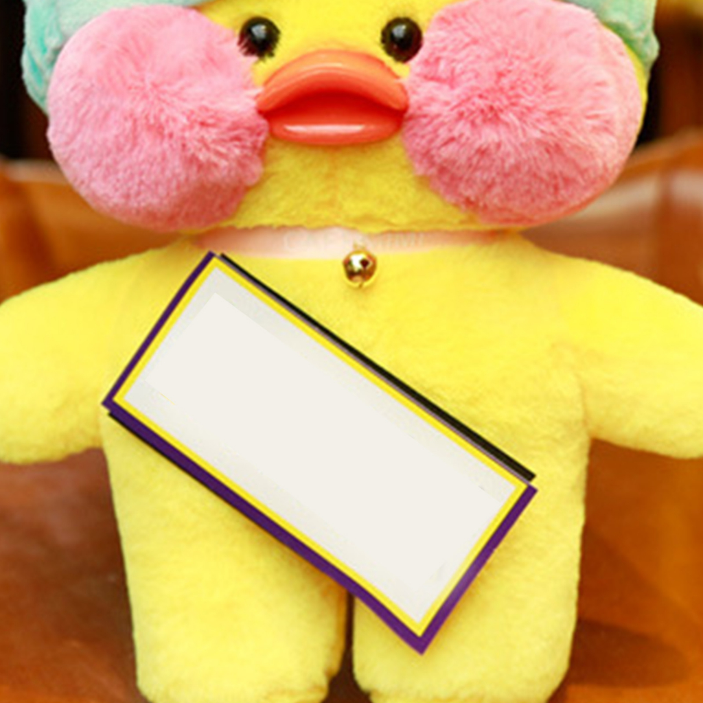 Đồ chơi nhồi bông Hình Vịt Bằng Cotton PP Mềm Mại Trang Trí Nhà Cửa WHYME