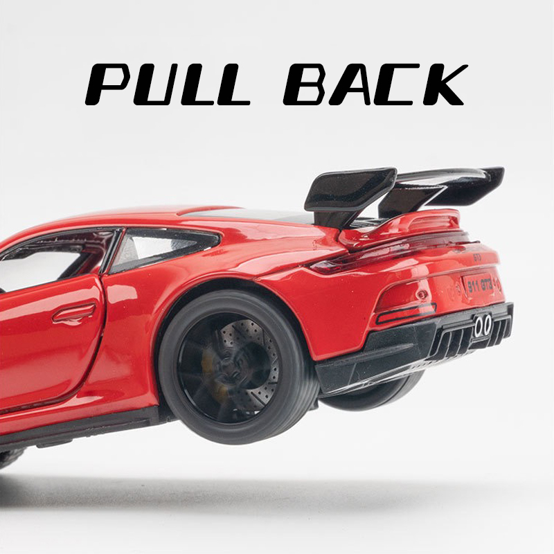 Mô Hình Xe Hơi Porsche 911 GT3 Bằng Hợp Kim Có Đèn Và Nhạc Tỷ Lệ 1: 32 Dành Cho Bé Trai