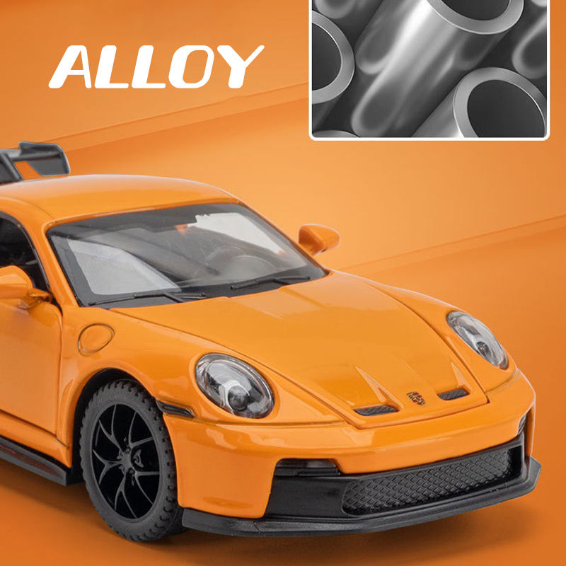 Mô Hình Xe Hơi Porsche 911 GT3 Bằng Hợp Kim Có Đèn Và Nhạc Tỷ Lệ 1: 32 Dành Cho Bé Trai