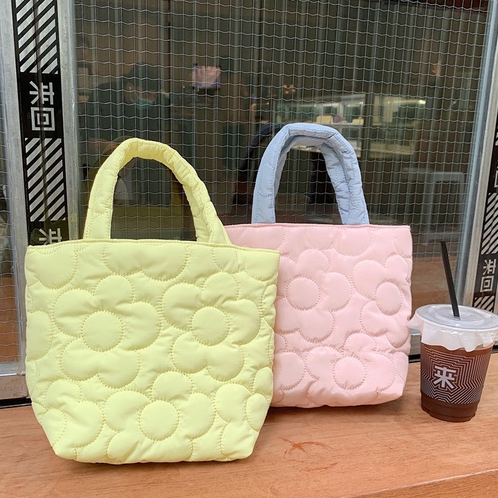 Túi Đựng Hộp Cơm Trưa Cao Cấp Màu Trơn Thời Trang Dành Cho Nữ