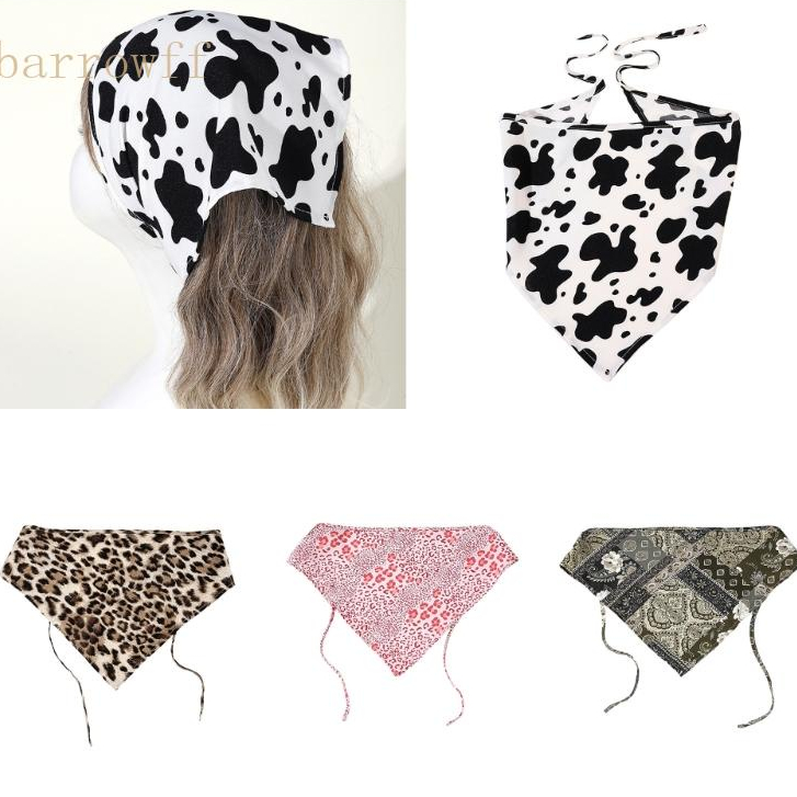 Khăn Trùm Đầu Bandana Mỏng Thoáng Khí Họa Tiết Nhiều Màu Sắc Phù Hợp Làm Đạo Cụ Chụp Ảnh Cho Bé Gái