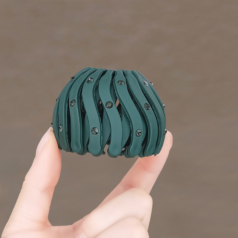 Kẹp Tóc Đuôi Ngựa Đính Đá Acrylic Hình Tổ Chim