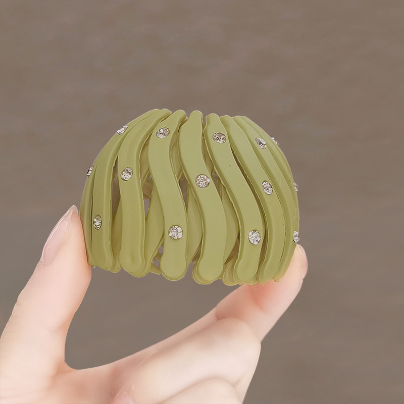 Kẹp Tóc Đuôi Ngựa Đính Đá Acrylic Hình Tổ Chim