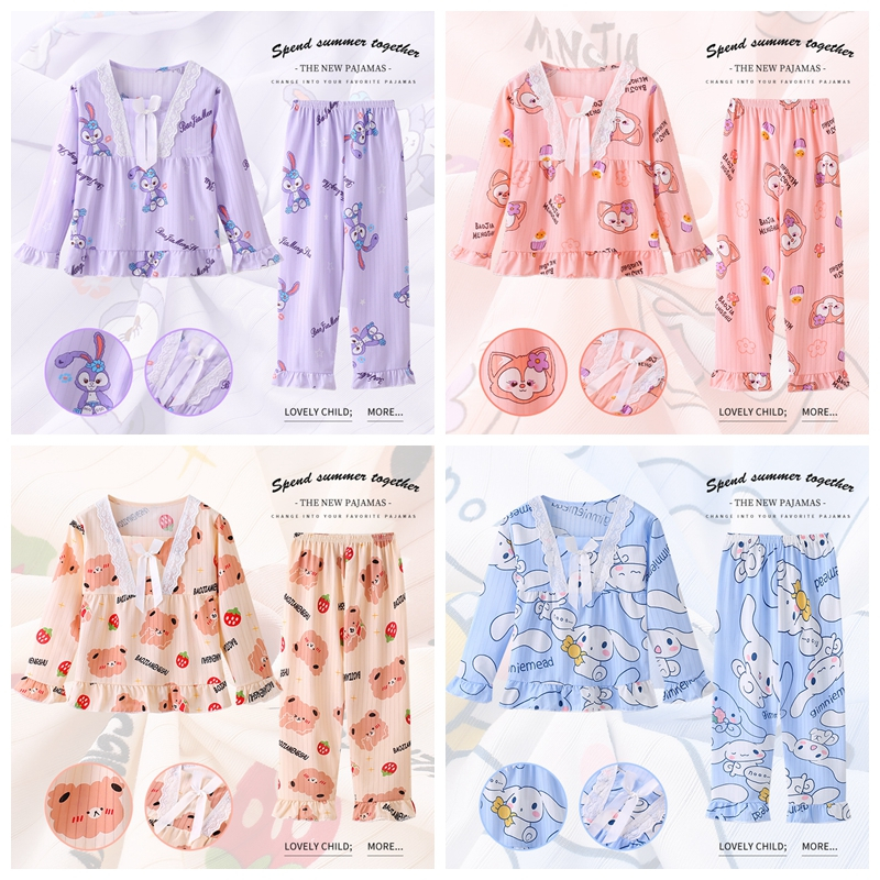Bộ Đồ Ngủ Thoáng Khí Dễ Thương Dành Cho Bé Gái
