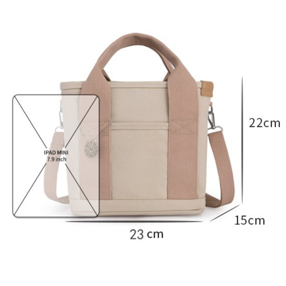 Túi vải Nhiều Ngăn Màu Sắc Thời Trang Cho Nữ