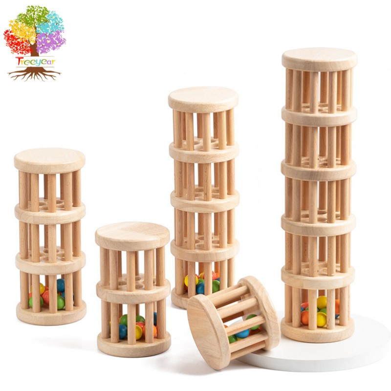 Đồ Chơi Gậy Đi Mưa Bằng Gỗ Tự Nhiên Phát Triển Trí Tuệ Cho Bé