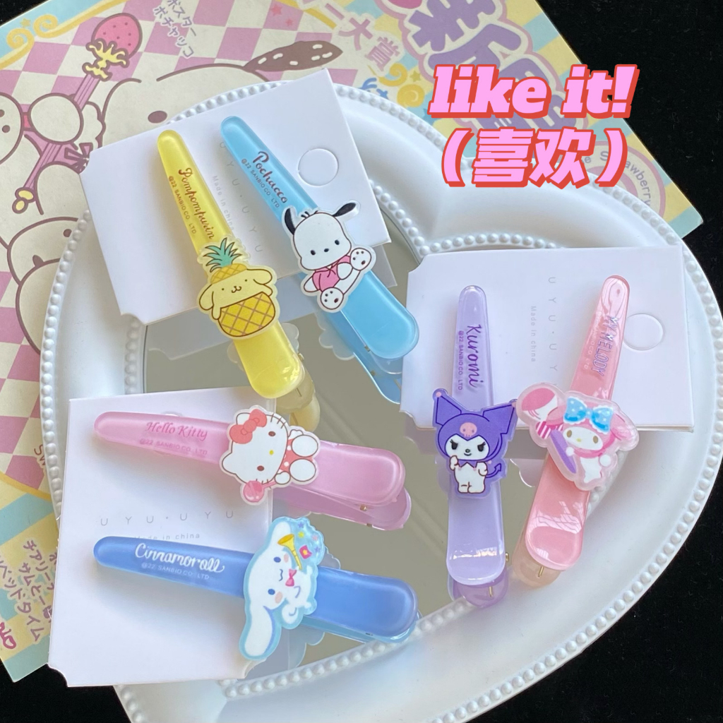 Kẹp Tóc Mũi Nhọn Họa Tiết Hoạt Hình Dễ Thương Cho Nữ