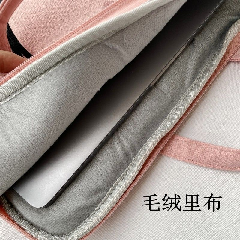 Túi Đựng Laptop 13 14 15 15.6 inch Xách Tay Thêu Họa Tiết Dễ Thương Phong Cách Hàn Quốc Cho Nam Và Nữ