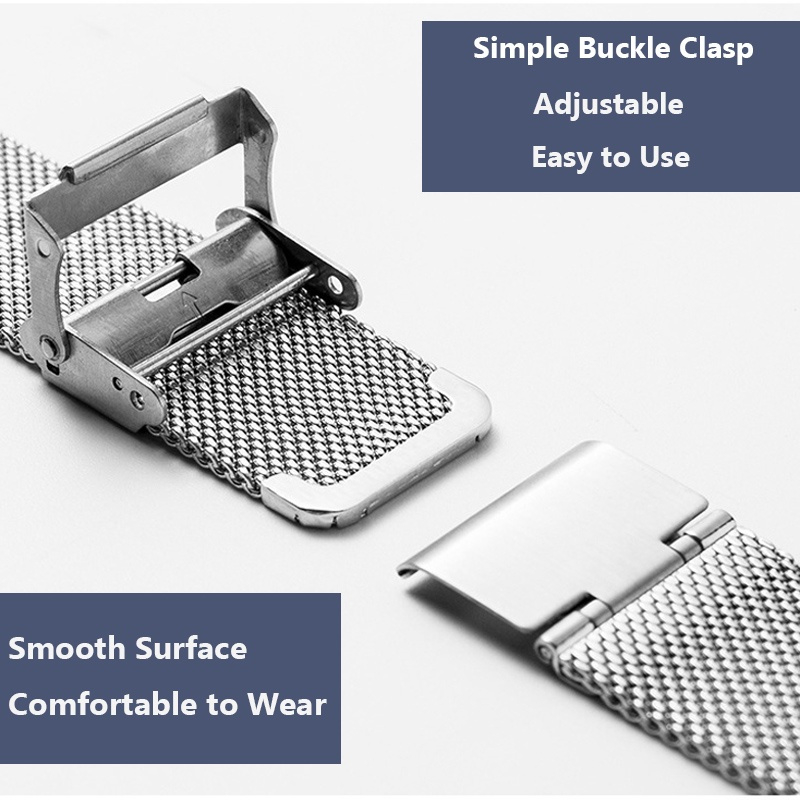 Dây Đeo Đồng Hồ Bằng Thép Không Gỉ 8 / 10 / 12 / 14 / 16 / 18 / 20 / 22 / 24mm