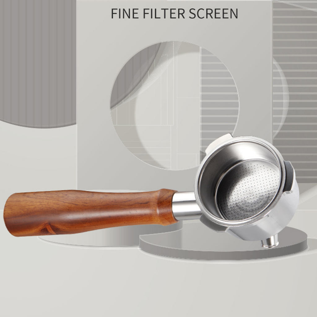 Tay cầm máy pha cà phê có đáy tay cầm cà phê bằng thép không gỉ 51MM