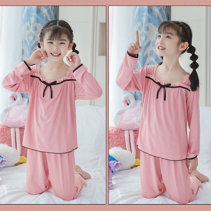 Bộ Đồ Ngủ Thoáng Khí Dễ Thương Dành Cho Bé Gái