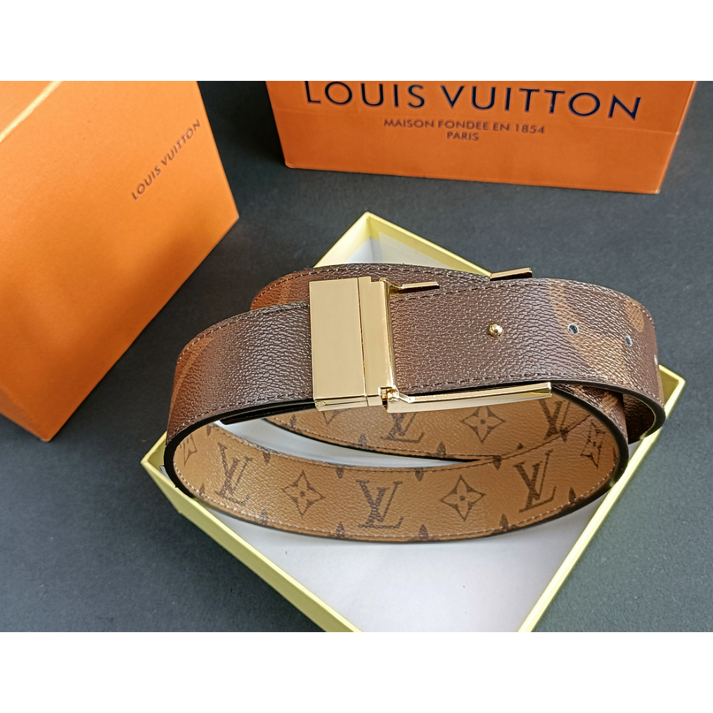 Thắt Lưng Da Louis Vuitton Phong Cách Hàn Quốc Sang Trọng Dành Cho Nam