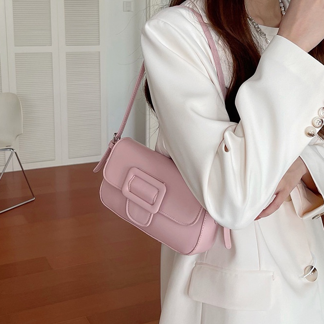 Túi Đeo Vai Hình Vuông Nhỏ Thiết Kế Đơn Giản Phong Cách Retro Đường Phố Cho Nữ HZFTR0527