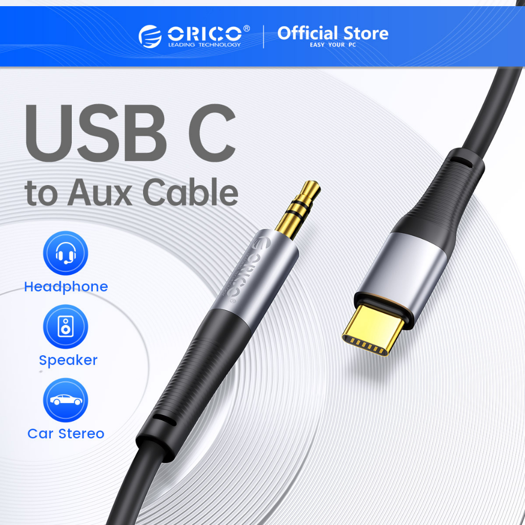 Orico Dây Cáp Chuyển Đổi Cổng USB C Sang Cổng Âm Thanh Aux 3.5mm 3.5mm Cho iPad Pro Mac HUAWEI