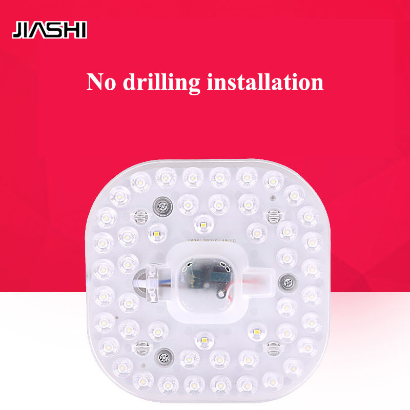 JIASHI Mô Đun Đèn Led Hình Vuông Hít Nam Châm Mạnh Gắn Trần Nhà Trang Trí Phòng Khách