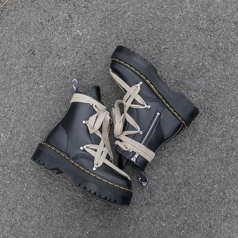 Bác sĩ Dr. Dr. Dr. Dr. Giày Bốt Martin Cổ Cao Phối Dây Chéo Thời Trang Cá Tính Cho Nam