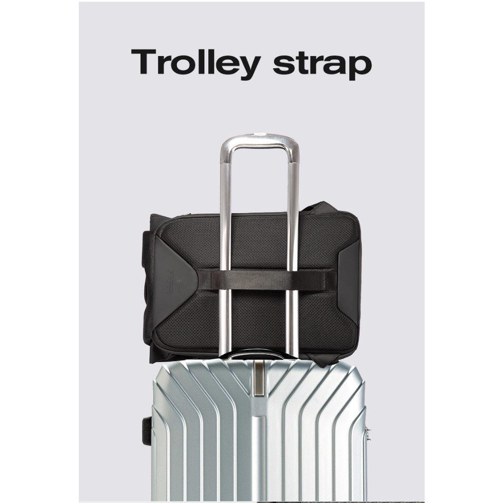 BANGE Balo Đựng Laptop 15.6 Inch Sức Chứa Lớn Chống Thấm Nước Thời Trang Cho Nam