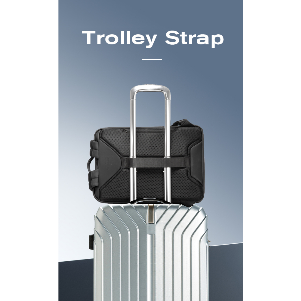 BANGE Balo Đựng Laptop 15.6 Inch Sức Chứa Lớn Chống Thấm Nước Thời Trang Cho Nam