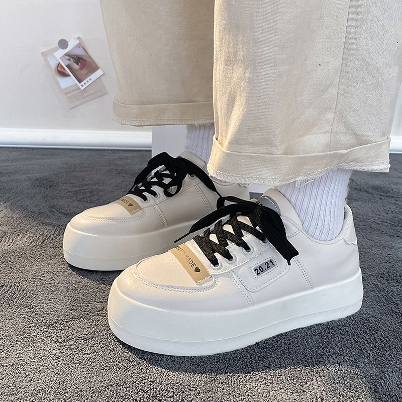 Giày Thể Thao Cột Dây Đế Dày Siêu Nhẹ Chống Trượt Thoải Mái Phong Cách Hàn Quốc Cho Nữ