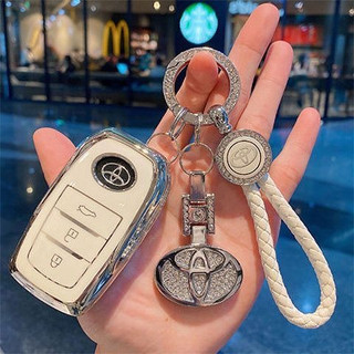 Bao Da Chìa Khóa Xe Hơi Toyota Yaris Camry Corolla Vios Wigo Hiace Agya Fortuner Raize Veloz RAV4 Rush Avanza Innova Hilux Alphard Prado