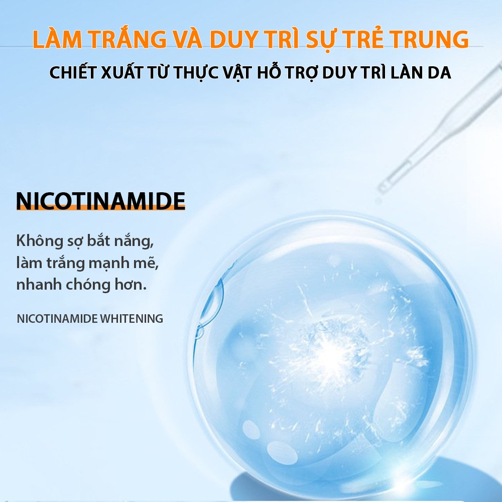 Kem chống nắng bảo vệ da đa chiều SPF50/PA+, Niacinamide dưỡng da trắng sáng hộp 50g, Làm trắng, chống nắng, cách ly 3 trong 1