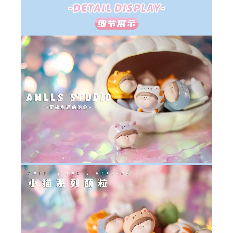 Hộp Đồ Chơi Mô Hình Mèo Thần Bí Mini Dễ Thương Cho Bé