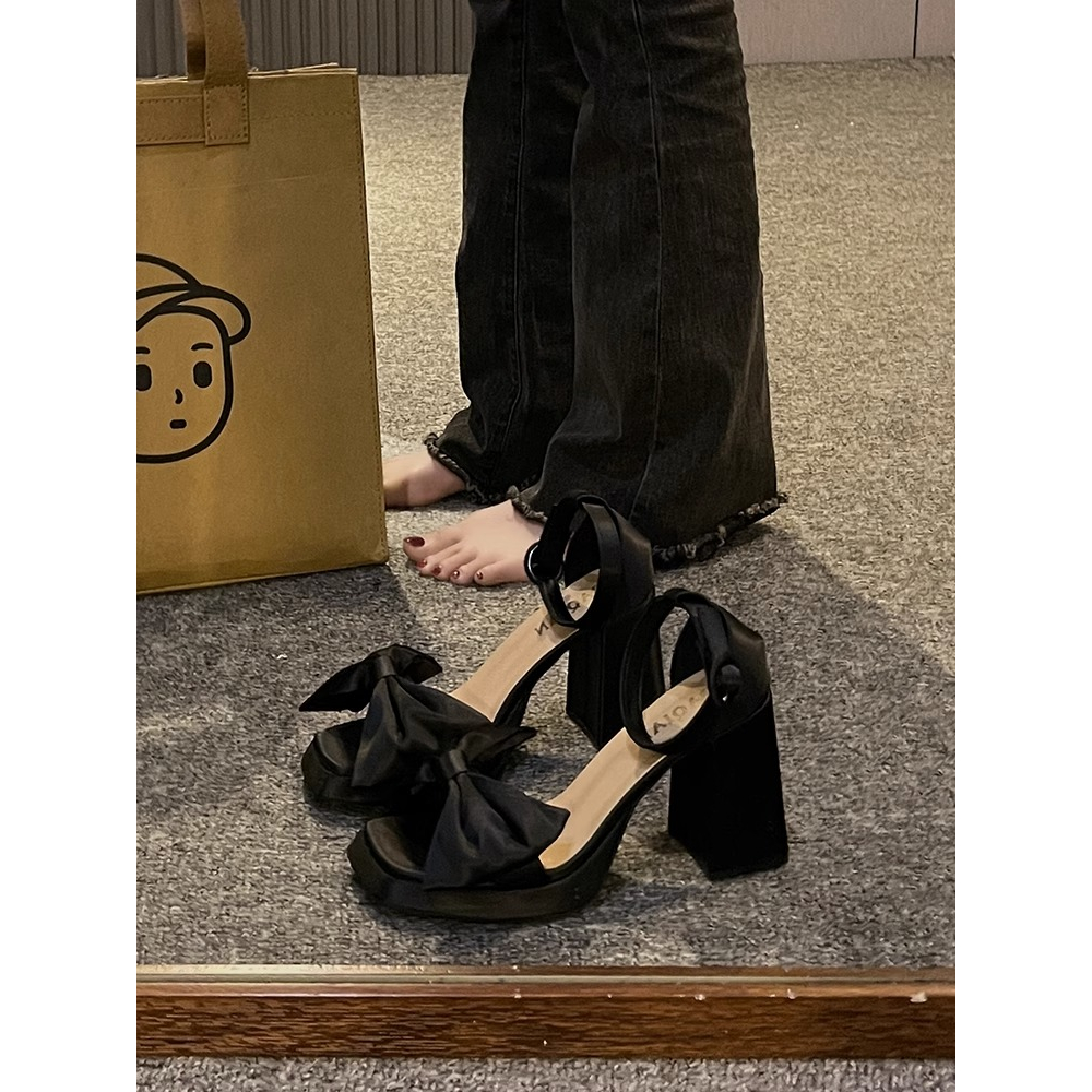 Aès dép sandal nữ đi chơi giày cao gót nữ giày cao gót mũi hở sandal cao gót sandal nữ đế cao 2023NEW mẫu mới 27Z23062703