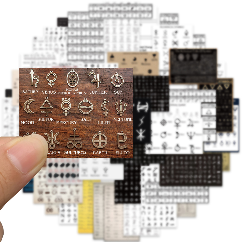 50 Miếng Dán Biểu Tượng Ai Cập Ai Cập Bí Ẩn Chống Thấm Nước Trang Trí Vali Laptop Xe Hơi DIY