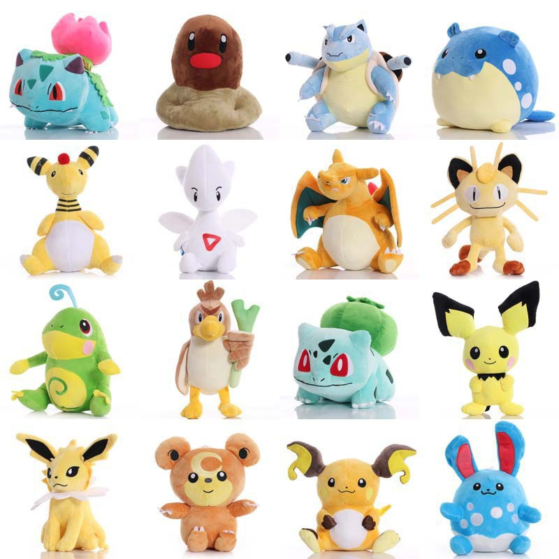 Thú Nhồi Bông Hình Pokemon 25Style 27-35cm