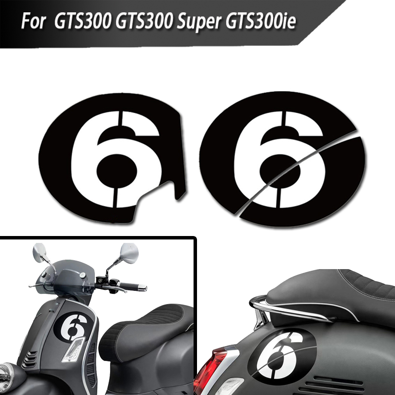 Không. Miếng Đề Can Dán Trang Trí Xe Máy Vespa GTS300 Super GTS300ie 6-7 Chống Thấm Nước