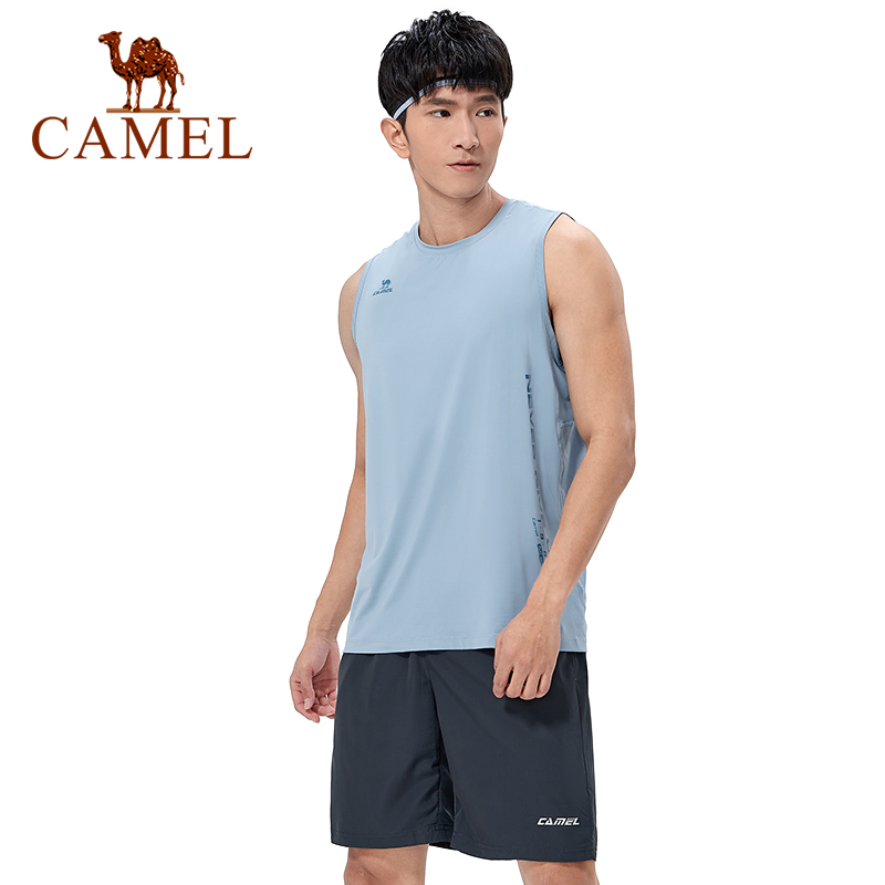 Áo Thun Thể Thao Sát Nách Vải Lụa Lạnh Nhanh Khô Thoáng Khí Cho Nam