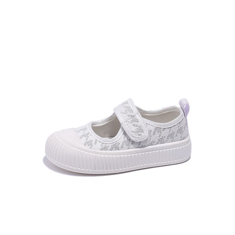 Hàng Có Sẵn Giày Canvas Đế Bằng Nhẹ Nhàng Thoải Mái Thời Trang Mùa Hè Mới Cho Bé Gái
