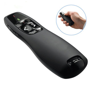 Con trỏ trình bày không dây di động R400 2.4Ghz USB PPT Laser đỏ có điều khiển từ xa để trình bày Powerpoint văn phòng