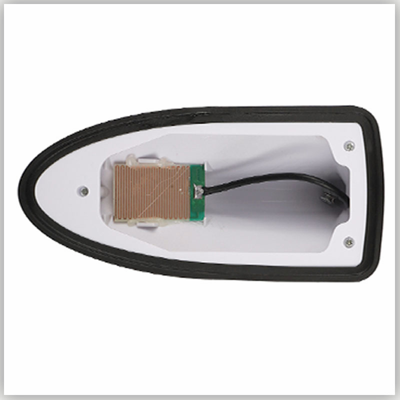 1 Ăng Ten Vây Cá Mập Bằng Sợi Carbon FM / AM Gắn Nóc Xe Hơi Chống Nước Phong Cách JDM