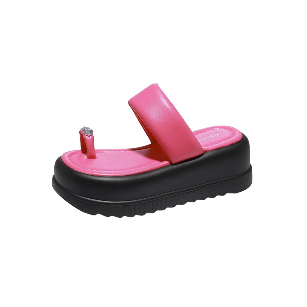 Màu dép kiểu nữ đi chơi dép sandal nữ đế dày thoải mái dép quai hậu nữ dép xỏ ngón nữ giày đế cao 2023 INS Hot Trend 27Z23062914