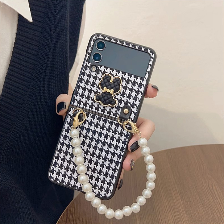 Ốp Lưng Samsung Galaxy Z Flip 4 Z Flip 3 Flip3 Flip4 Folding Cao Cấp Dễ Thương Có Dây Đeo