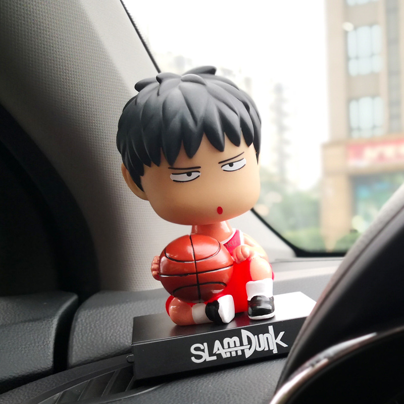 1 Mô Hình Nhân Vật Anime Slam Dunk Sakuragi Hanamichi Rukawa Kaede Đầu Lắc Bằng PVC 13cm Trang Trí Xe Hơi