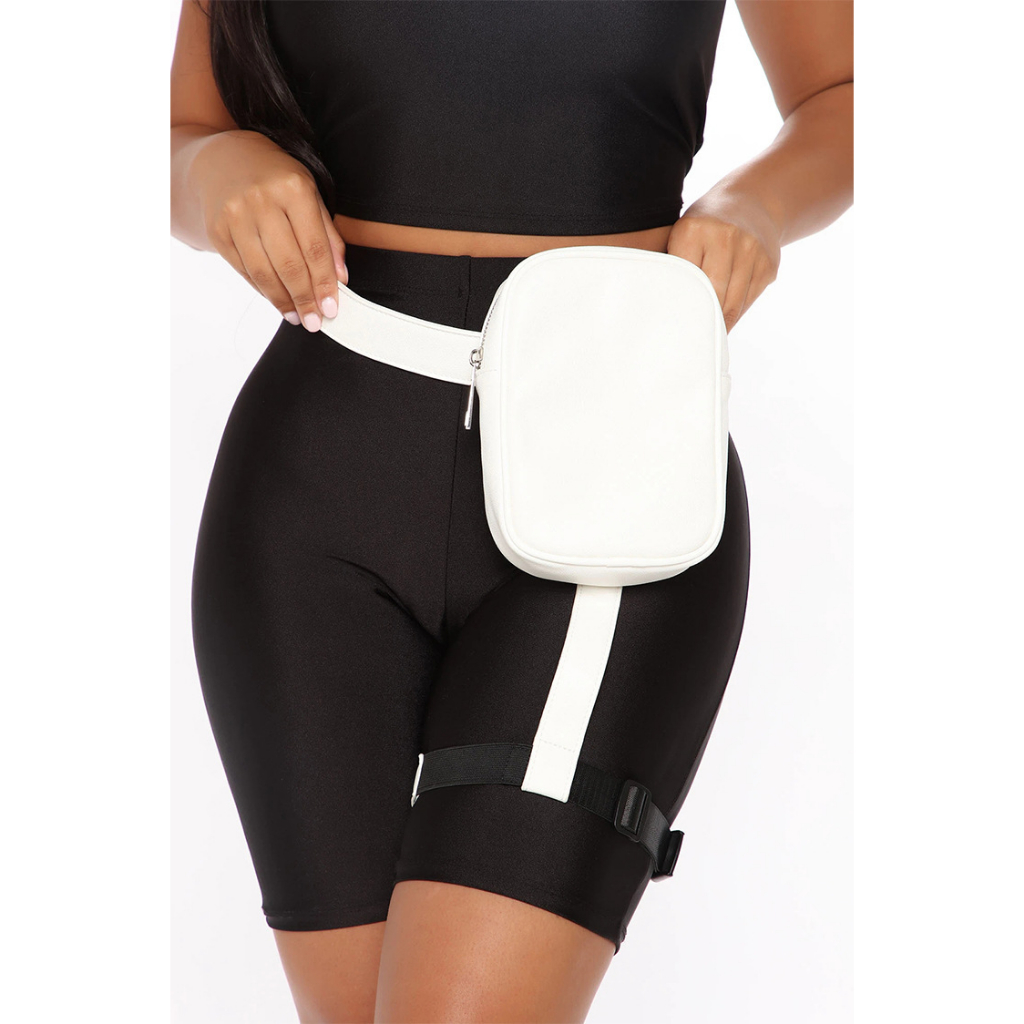 MOUSSON Ví Lưới Dây Rút Đeo Hông / Đùi Kiểu Dáng Ngọt Ngào Và Ngọt Ngào Cho Nữ