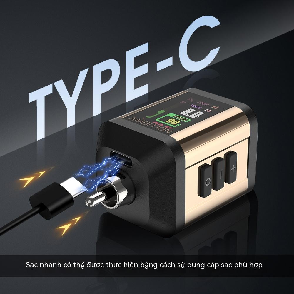 Ambition Korall Pin 2200mah Tần Số Cao RCA Cho Máy Xăm
