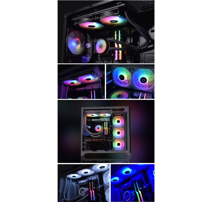Quạt Tản Nhiệt Làm Mát 120mm tf-12025-Rgb / tfr-12025-Ragb pwm Cho pc Chất Lượng Cao