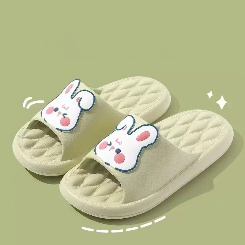 Dép Đi Trong Nhà Đế Bằng Chống Trượt Hình Thỏ Dễ Thương Cho Nữ