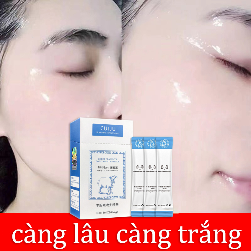 👍🏻Chính Hãng👍🏻 mặt nạ ngủ dưỡng ẩm collagen tinh hoa nhau thai cừu không cần rửa lại dưỡng ẩm làm trắng bảo vệ khôi phục làn da thu